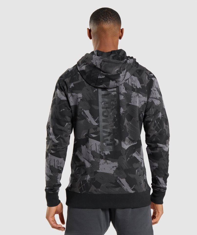 Men\'s Gymshark Bold Hoodie Camo | NZ 1DETIW